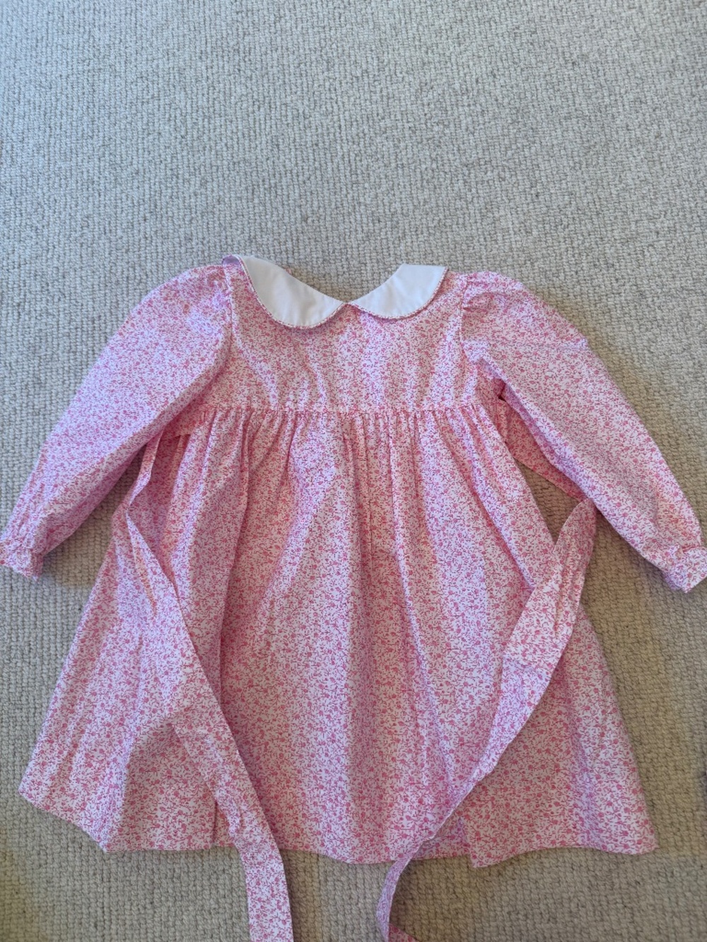 Little English Pink Floral Toddler Dress